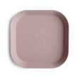 Mushie Square Dinnerware Plates, Set of 2 (Blush)